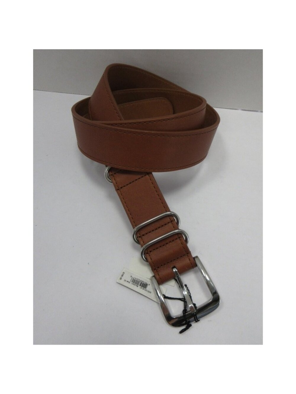 Shinola Detroit Belt 42 Leather Silver Tone Buckle Dress USA Made NEW